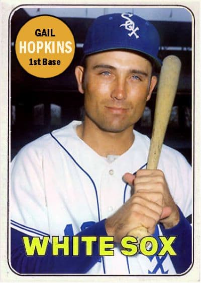 Gail Hopkins kinda sorta played played first base.